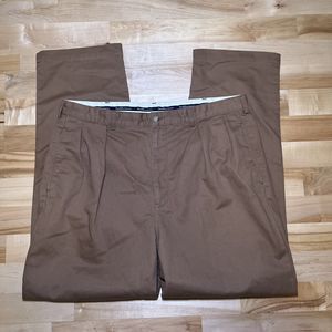 Polo Ralph Lauren Chino Pants Men’s 40x32 Tan Brown Khaki Pleated Front Andrew